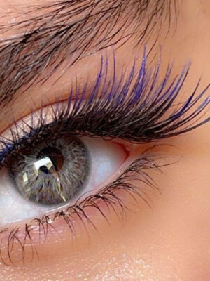 لنز طوسی خاکستری رگه دار کد 1130 گلکسی گری سلنا