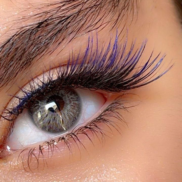لنز طوسی خاکستری رگه دار کد 1130 گلکسی گری سلنا