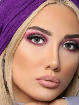 لنز جمستون اوئو گری کلاسیک طوسی عسلی دور دار - Image 8
