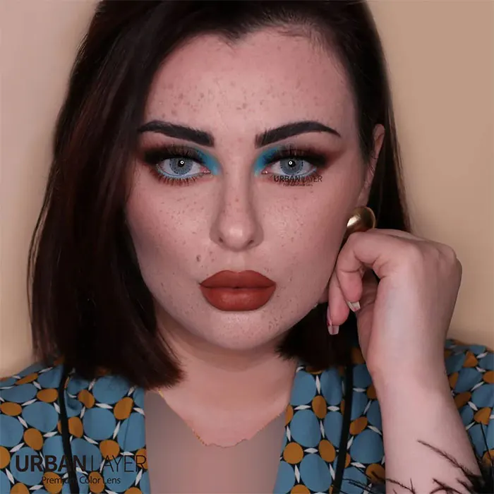لنز اوربان لایر کوخ لایت بلو آبی رگه سبز عسلی - Image 3