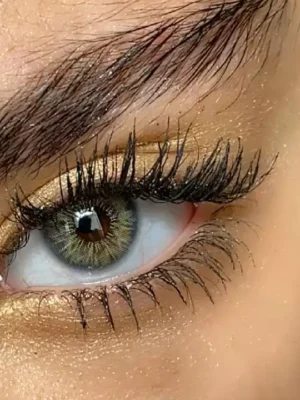 لنز سلنا گری بژ سبز رگه دار