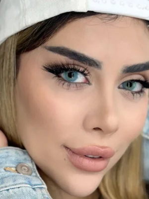 لنز آیس کالر ربل بلو سبز آبی