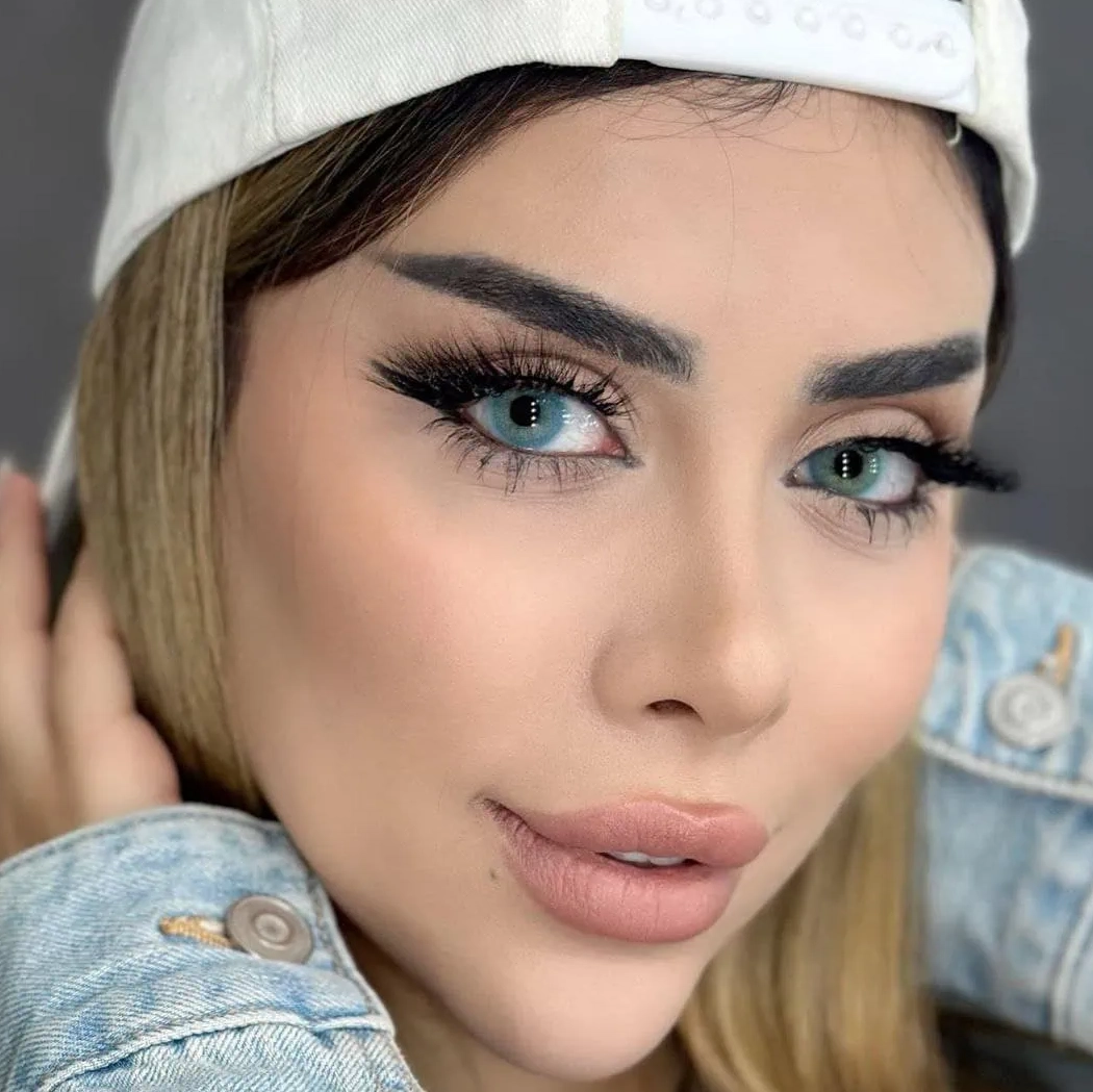 لنز آیس کالر ربل بلو سبز آبی