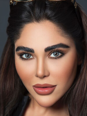 لنز رنگی طوسی سبز کد 550
