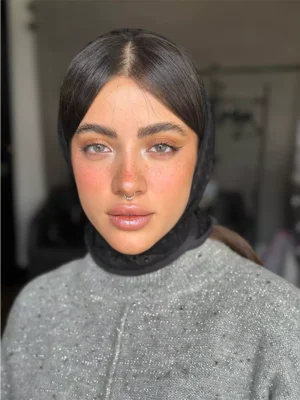 لنز جمستون ازور گری کول طوسی عسلی بدون دور - Image 2
