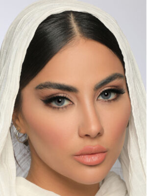 لنز رنگی آبی عسلی کد 713