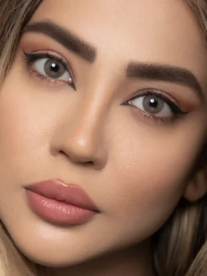 لنز اپتی کالر روبی بروان عسلی روشن بدون دور