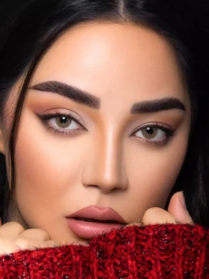 لنز اپتی کالر روبی بروان عسلی روشن بدون دور - Image 6