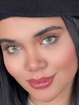 لنز اپتی کالر روبی گرین سبز روشن بدون دور - Image 3
