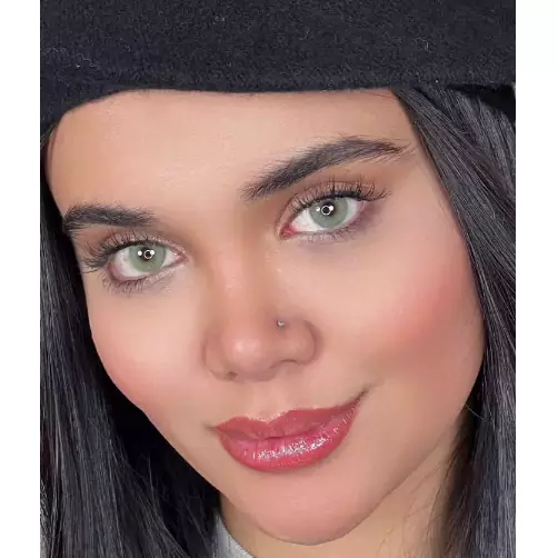 لنز اپتی کالر روبی گرین سبز روشن بدون دور - Image 3