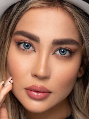 لنز رنگی اپتی کالر دارک بلو آبی تیره دوردار سالانه