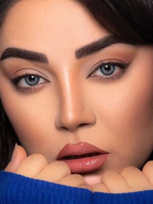 لنز رنگی اپتی کالر دارک بلو آبی تیره دوردار سالانه