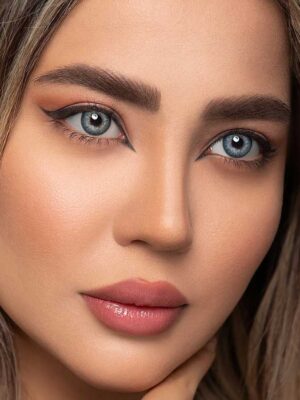 لنز رنگی اپتی کالر دارک بلو آبی تیره دوردار سالانه