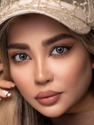 لنز رنگی اپتی کالر ریتا گرین طوسی دوردار سالانه