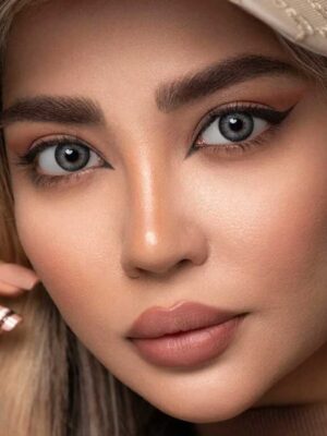 لنز رنگی اپتی کالر ریتا گرین طوسی دوردار سالانه