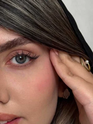 لنز رز آلیس بلو آبی دور دار