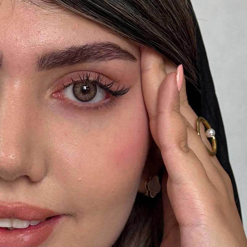 لنز رز آلیس براون قهوه ای عسلی