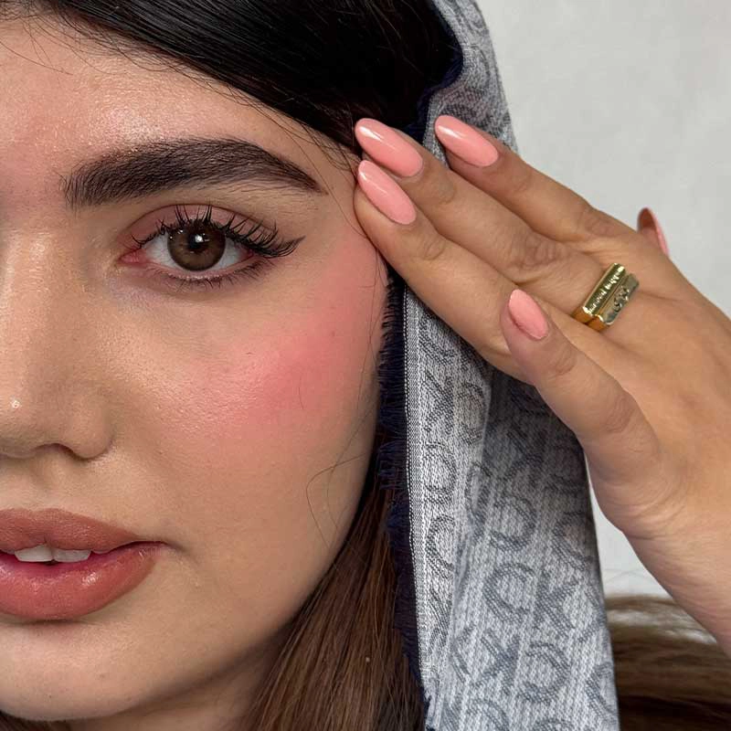 لنز رز ارکید براون قهوه ای عسلی دور دار