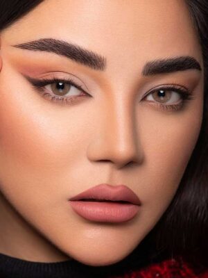 لنز رنگی اپتی کالر روبی براون عسلی روشن دورمحو سالانه