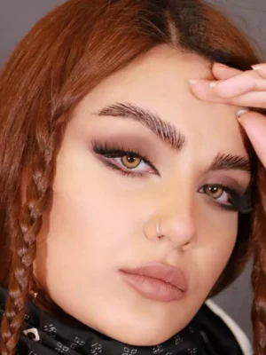 لنز سلنا بلونا عسلی طلایی دوردار - Image 6