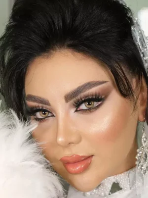 لنز سلنا بلونا عسلی طلایی دوردار - Image 8