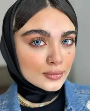 لنز سلنا بلو جینز آبی روشن دور دار