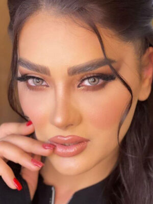 لنز طوسی عسلی خاکی دوردار هاوایی هازل آماندا