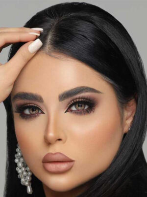 لنز عسلی دور مشکی کد 1139 یوتا سلنا