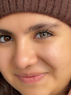 لنز قهوه ای شکلاتی دوردار تافی براون آماندا کد574
