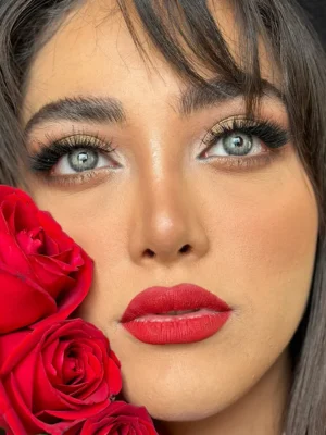 لنز یونیک اریکا سبز دور هاشوری