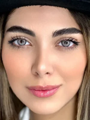 لنز یونیک جاسپر طوسی نقره ای دور دار - Image 6