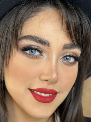لنز یونیک لوتوس آبی بدون دور