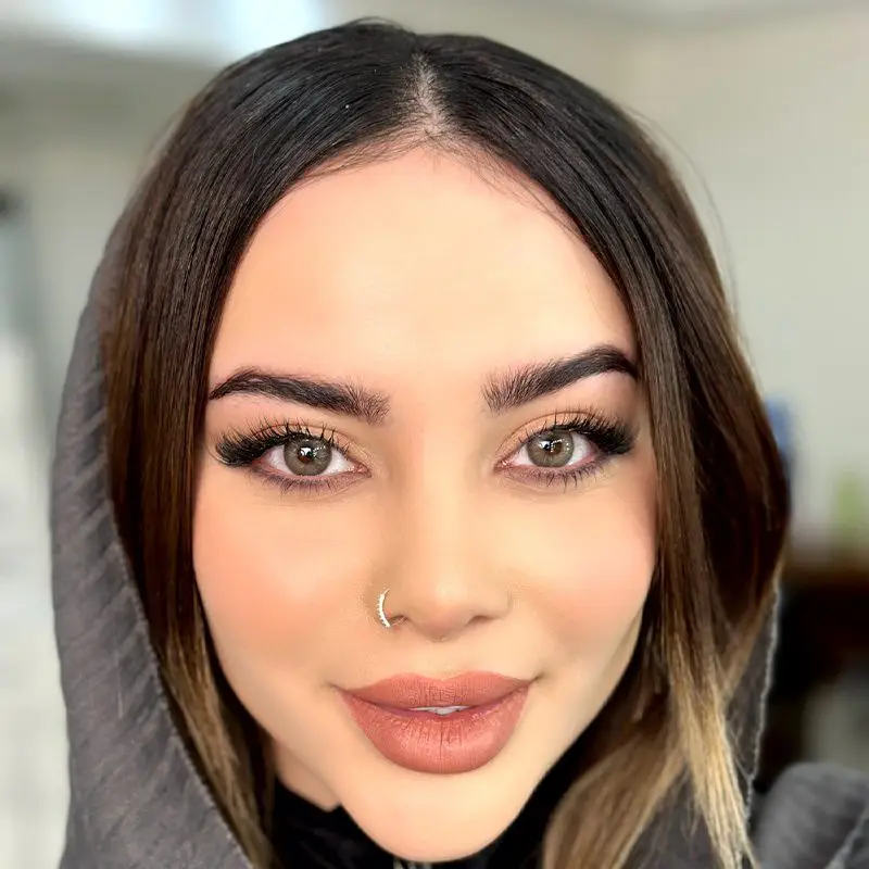 لنز یونیک مون طوسی عسلی دور محو - Image 3