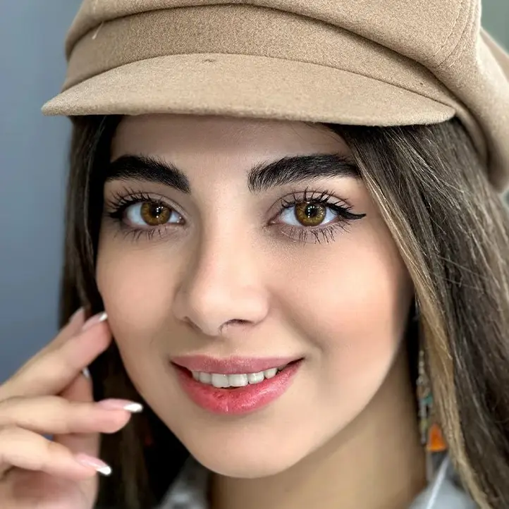 لنز یونیک رز قهوه ای عسلی - Image 2