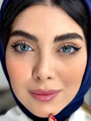 لنز رنگی یونیک آبی اقیاوسی دوردار اسکای فال