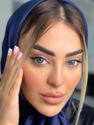 لنز رنگی یونیک آبی اقیاوسی دوردار اسکای فال
