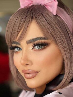 لنز رنگی آماندا آلموند بلو طوسی آبی