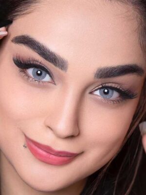 لنز رنگی سلنا آنجل طوسی سبز
