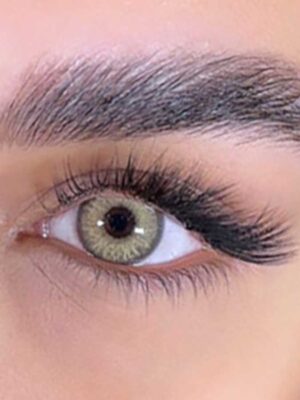 لنز رنگی سلنا آنیسا عسلی خاکی دوردار