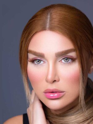 لنز رنگی سلنا آنیسا عسلی خاکی دوردار