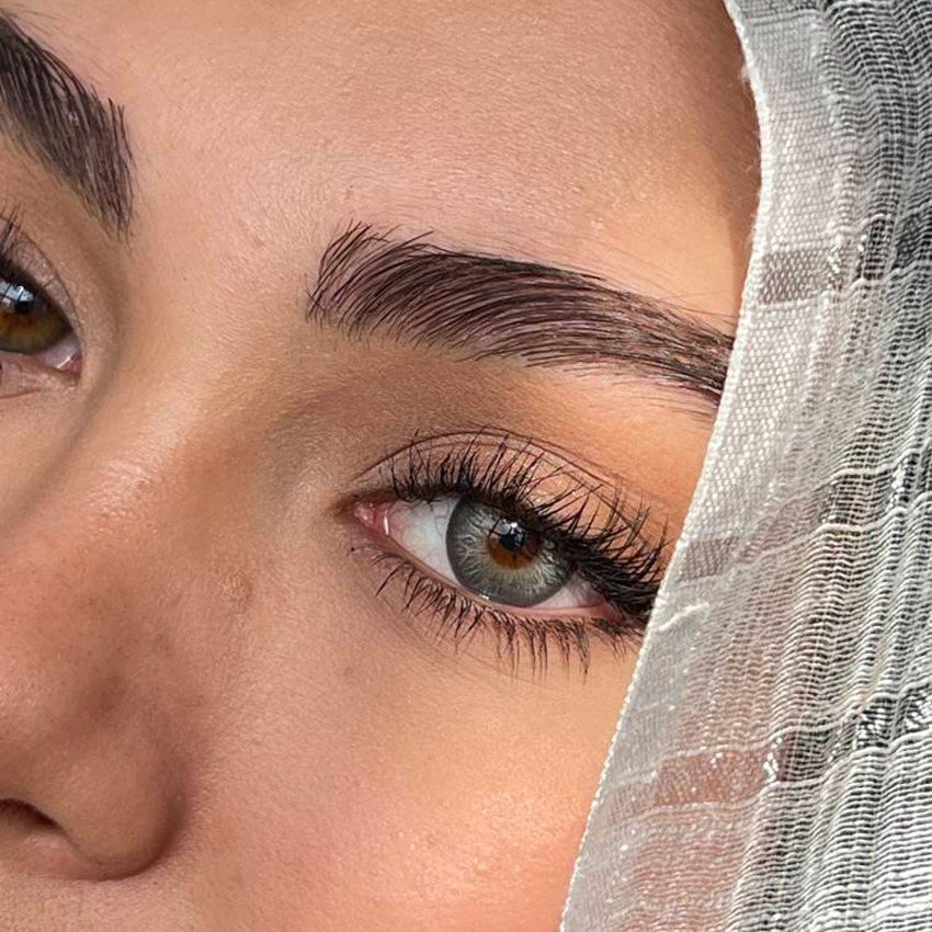 لنز طوسی خاکستری بافت پنج بعدی آئورا گری آماندا
