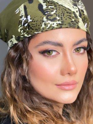 لنز آیس کالر سالانه سبز عسلی دوردار از سری لاکچری Ice Color Luxury amazon