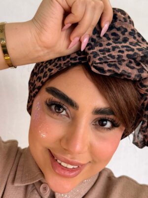 لنز رنگی قهوه ای شاینی دوردار سایه روشن جورجیا هازل آماندا - Image 2