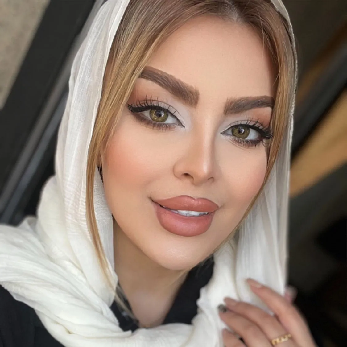لنز رنگی سبز عسلی کهکشانی کد 1123 - Image 6