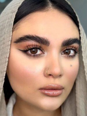لنز رنگی قهوه ای طبیعی کد 2103