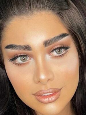 لنز رنگی سلنا لائوس طوسی سبز بدون دور