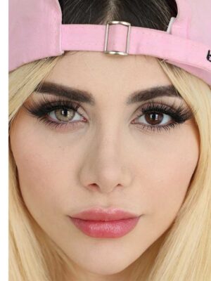 لنز رنگی طوسی عسلی ایفوریا لنا هیزل فصلی