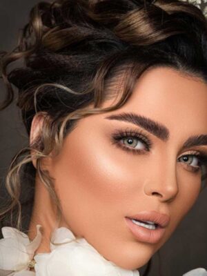 لنز رنگی طوسی عسلی ترسا لنا هیزل