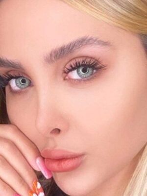 لنز رنگی طوسی سبز ترسا لنا گری