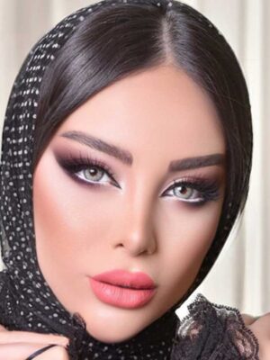 لنز رنگی طوسی سبز ترسا لنا گری